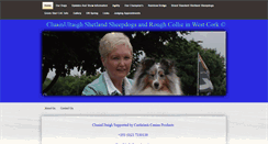 Desktop Screenshot of cluainultaighshetlandsheepdogs.com