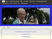 Tablet Screenshot of cluainultaighshetlandsheepdogs.com